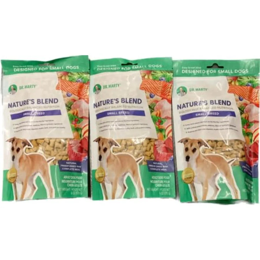 Nature's Blend Adult Small Breed Freeze-Dried Raw Dog Food 18 oz 3 bags x 6 oz