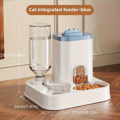 Large Capacity Pet Automatic Feeders and Water Dispensers, Suitable for Cats and Dogs.