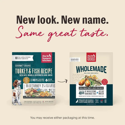Wholemade Whole Grain Turkey White Fish Dog Food 10 lb Box