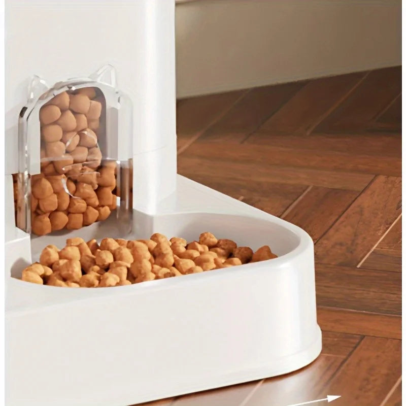 Large Capacity Pet Automatic Feeders and Water Dispensers, Suitable for Cats and Dogs.