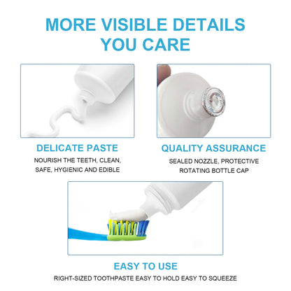 Enzymatic Pet Toothpaste for Dogs Cats Edible Tooth Paste with Freshens Breath Fights Plaque Tartar Pets Dental Care Kit 60g