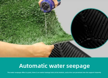 Pet Artificial Grass Urine Pad Dog Training Pee Mat with Drawer Easy Clean Drainage Hole Pet Indoor Outdoor Cleaning Accessories