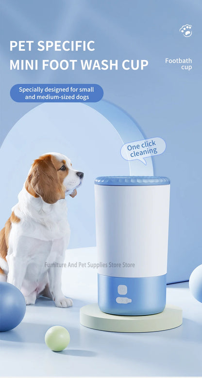 Pet Foot Washing Machine Electric Pet Paw Cleaner Automatic Dog Quick Cleaner Pet Paw Portable Low Noise Waterproof Foot Cup