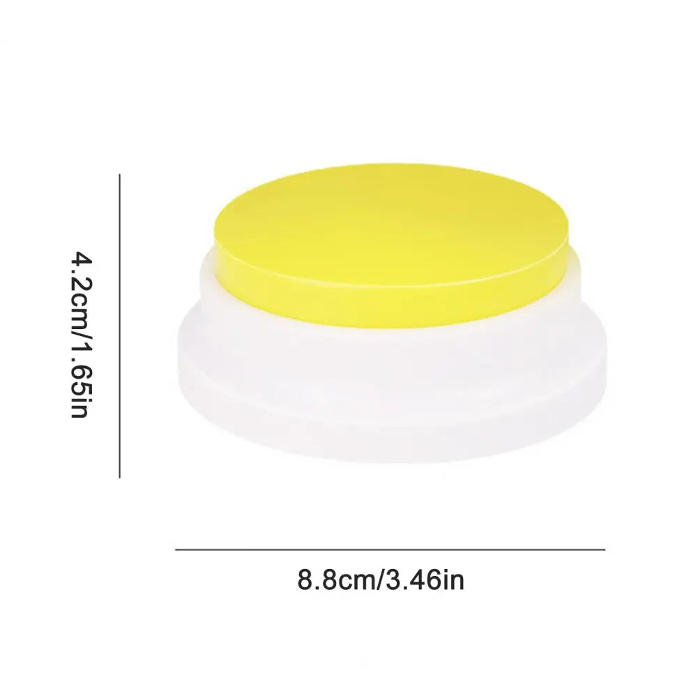 Pet Toy for Cats Dogs Pet Toy with Sound Dog Training Voice Recording Button Pet Communication Buzzer Second Playback for Cats