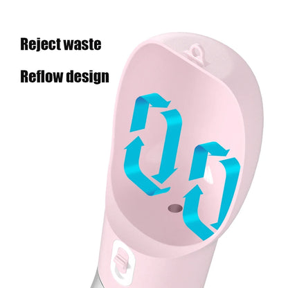 Portable Dog Water Bottle Dispenser 2 In 1 Pet Food And Water Feeder Outdoor Walking Hiking Drinking Bowls For Small Cats Dogs