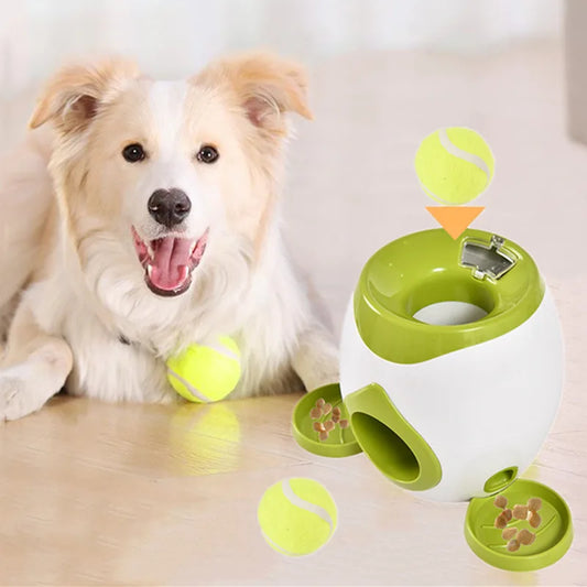 Pet, Dog, Tennis, Self-hi Toy, Boredom Relieving, Automatic Food Leakage Reward Machine, Dog Interactive Indoor Toy.