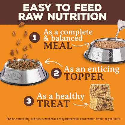 Primal Freeze Dried Raw Dog Food Nuggets Beef Complete and Balanced Meal Also Use as Topper or Treat Premium Healthy Grain Free