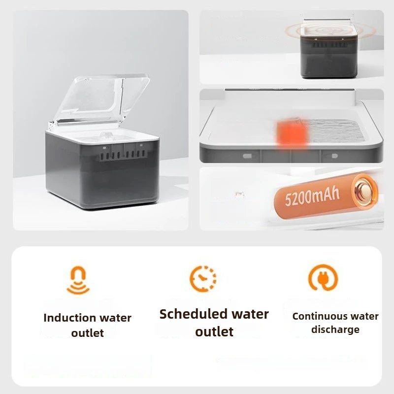 Pet Water Dispenser Cat Intelligent Automatic Live Water Equipment Large Capacity Silent 3 Modes Pet Drinking Water Device