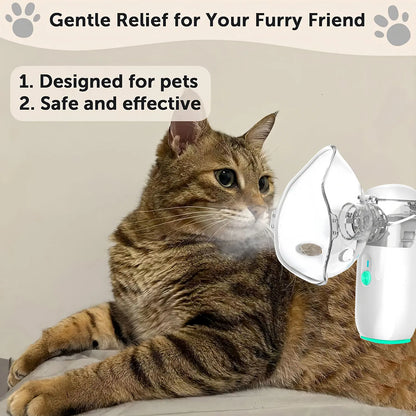 Pet Nebulizer for Cats & Dogs - Electronic Nebulizer for Pet Respiratory Therapy, Easy to Use for Animal Health