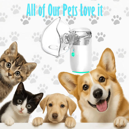 Pet Nebulizer for Cats & Dogs - Electronic Nebulizer for Pet Respiratory Therapy, Easy to Use for Animal Health