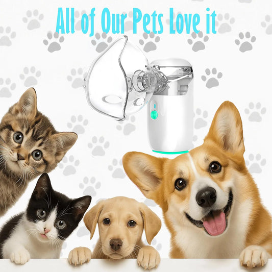 Pet Nebulizer for Cats & Dogs - Electronic Nebulizer for Pet Respiratory Therapy, Easy to Use for Animal Health