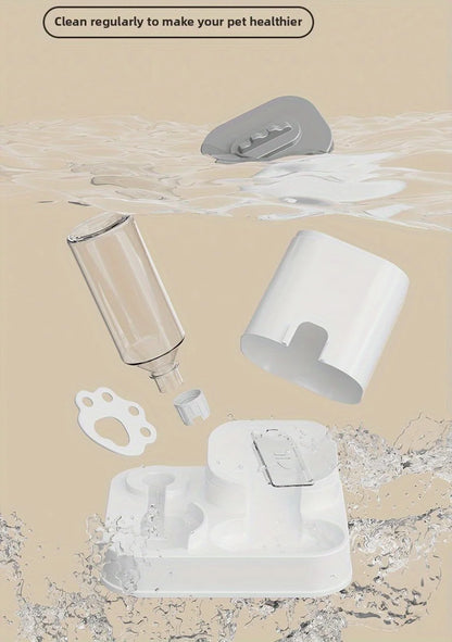 Large Capacity Pet Automatic Feeders and Water Dispensers, Suitable for Cats and Dogs.