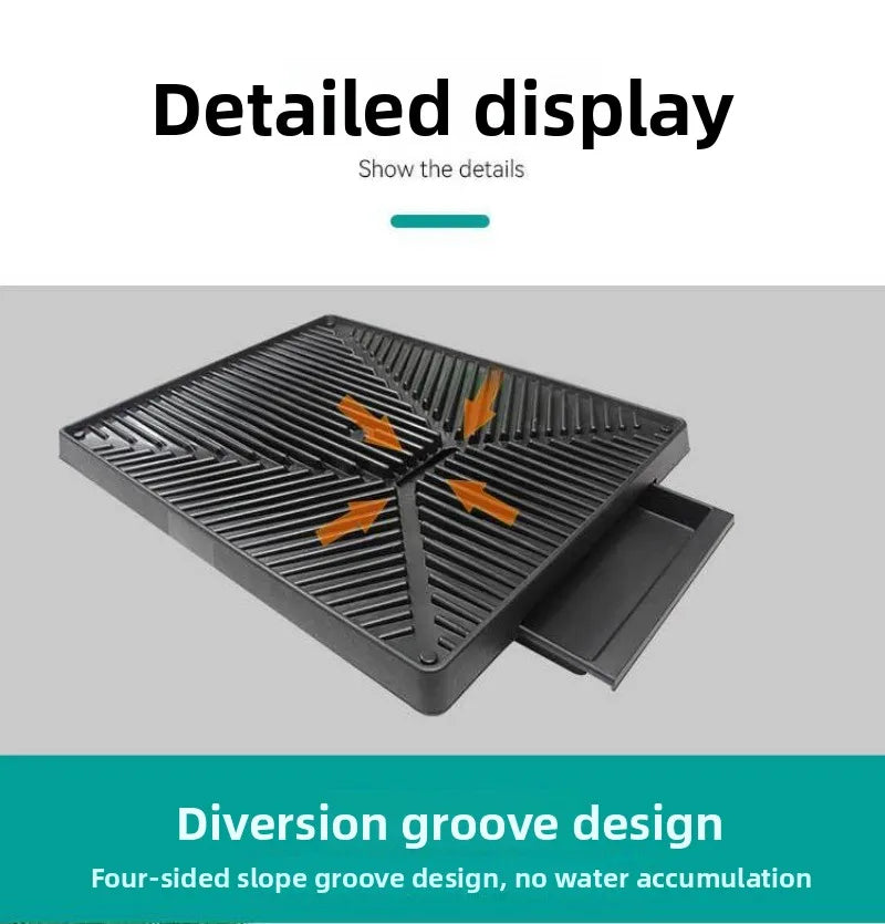 Pet Artificial Grass Urine Pad Dog Training Pee Mat with Drawer Easy Clean Drainage Hole Pet Indoor Outdoor Cleaning Accessories