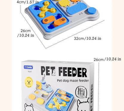 Pet Puzzle Feeder Toy: Interactive treat dispenser designed for IQ training, perfect for small to medium dogs, new arrival.