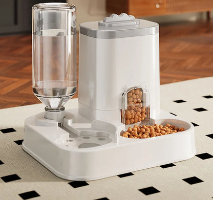 Large Capacity Pet Automatic Feeders and Water Dispensers, Suitable for Cats and Dogs.