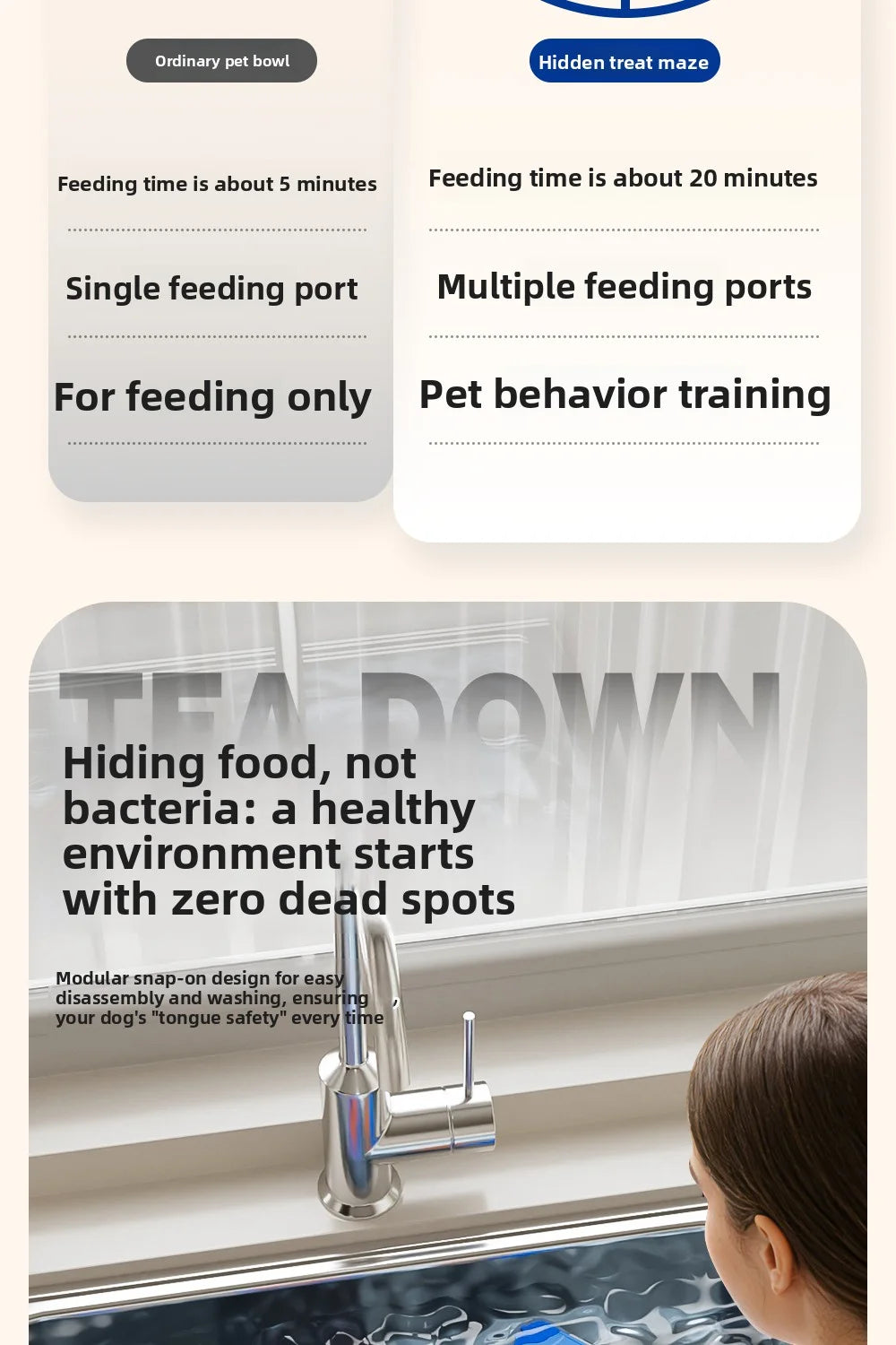 Pet Puzzle Feeder Toy: Interactive treat dispenser designed for IQ training, perfect for small to medium dogs, new arrival.