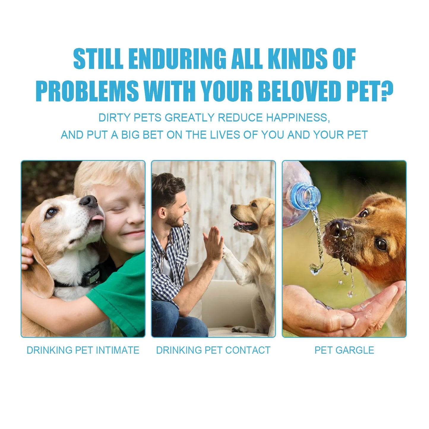 Enzymatic Pet Toothpaste for Dogs Cats Edible Tooth Paste with Freshens Breath Fights Plaque Tartar Pets Dental Care Kit 60g