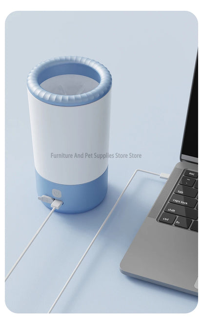 Pet Foot Washing Machine Electric Pet Paw Cleaner Automatic Dog Quick Cleaner Pet Paw Portable Low Noise Waterproof Foot Cup