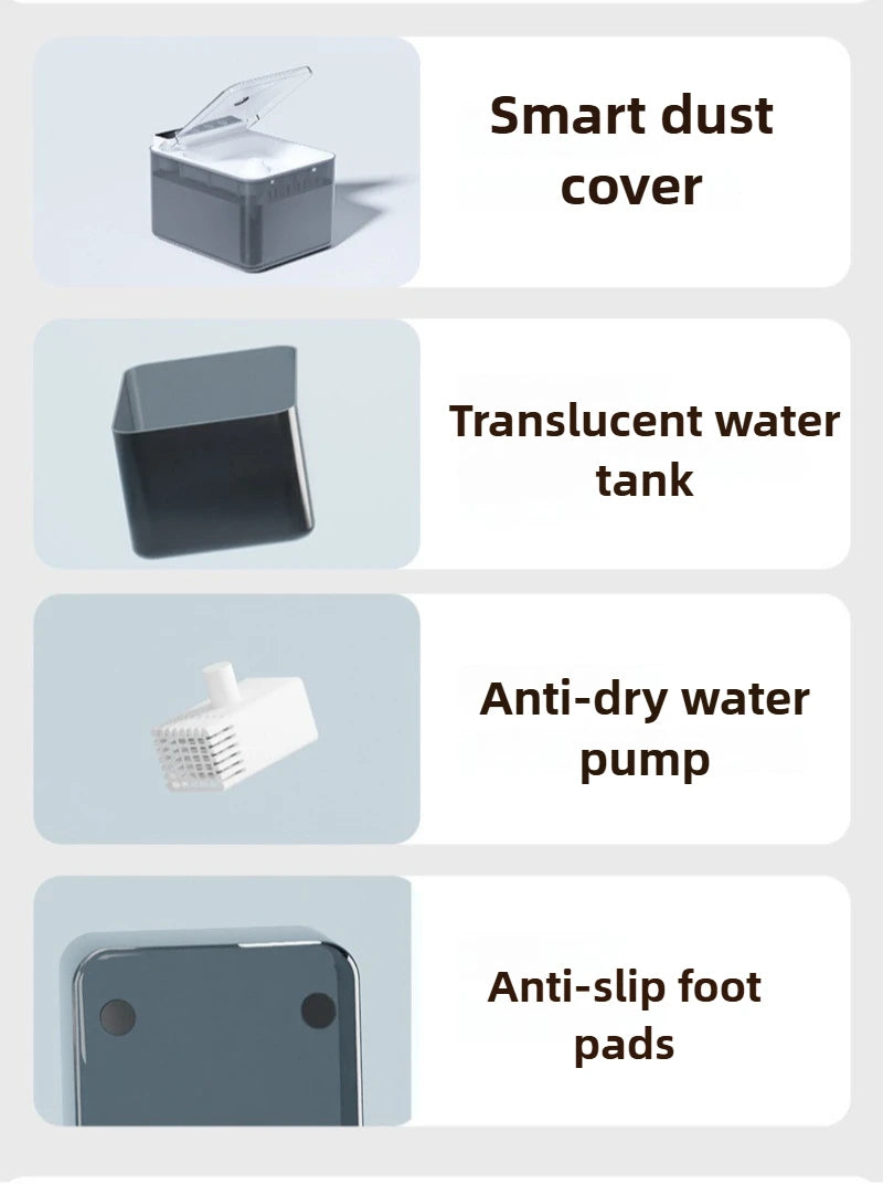 Pet Water Dispenser Cat Intelligent Automatic Live Water Equipment Large Capacity Silent 3 Modes Pet Drinking Water Device