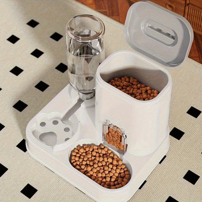 Large Capacity Pet Automatic Feeders and Water Dispensers, Suitable for Cats and Dogs.