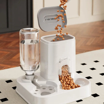 Large Capacity Pet Automatic Feeders and Water Dispensers, Suitable for Cats and Dogs.