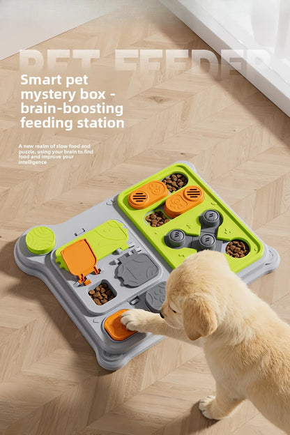 Pet Puzzle Feeder Toy: Interactive treat dispenser designed for IQ training, perfect for small to medium dogs, new arrival.